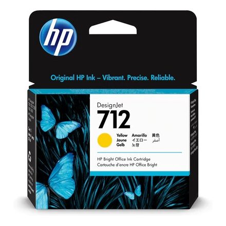 HP 712 Yellow Ink Cartridge 29ml (3ED69A)