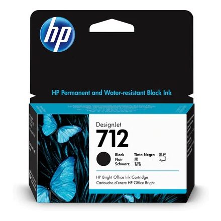 HP 712 Black Ink Cartridge 38ml (3ED70A)