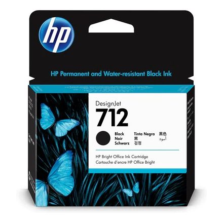 HP 712 Black Ink Cartridge 80ml (3ED71A)