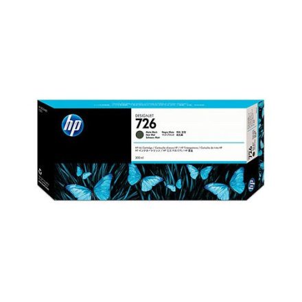 HP 726 Matte Black Ink Cartridge with Vivera Ink 300ml (CH575A)