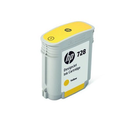 HP 728 Yellow Designjet Ink Cartridge 40ml (F9J61A)