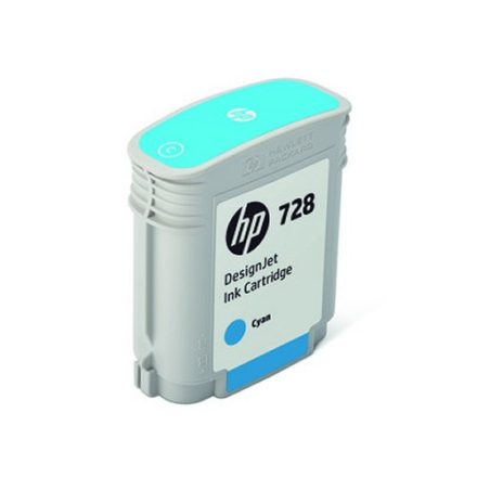 HP 728 Cyan Designjet Ink Cartridge 40ml (F9J63A)