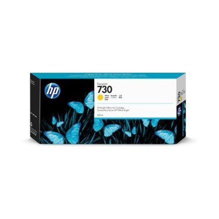 HP 730 Yellow Designjet Ink Cartridge 300ml (P2V70A)