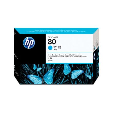 HP 80 Cyan Ink Cartridge 350 ml (C4846A)