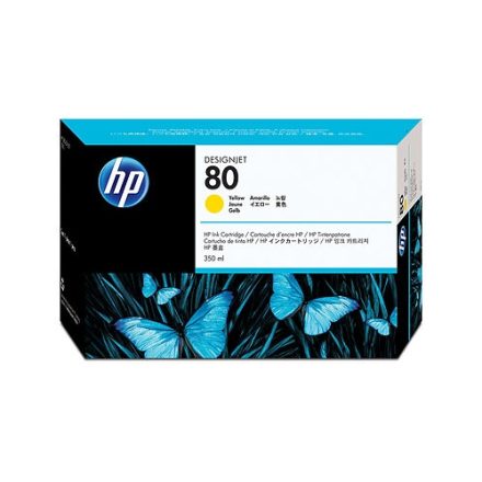 HP 80 Yellow Ink Cartridge 350 ml (C4848A)