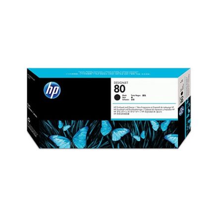 HP 80 Black Printhead and Printhead Cleaner (C4820A)