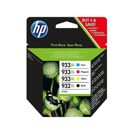 HP 932XL Black/933XL Cian/Magenta/Yellow 4-pack Ink Cartridges (C2P42AE)