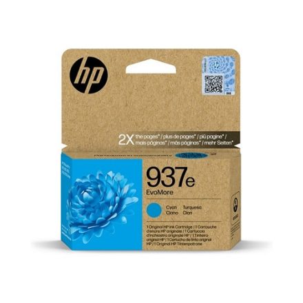 HP 937e EvoMore Cyan Original Ink Cartridge (4S6W6NE)