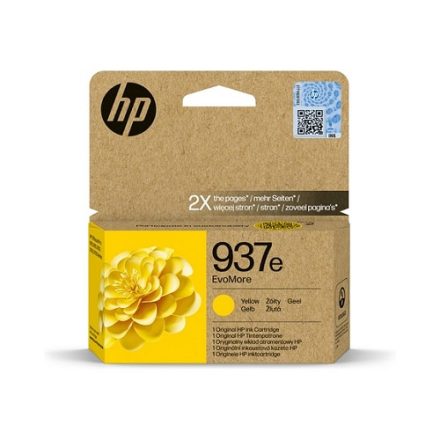 HP 937e EvoMore Yellow Original Ink Cartridge (4S6W8NE)